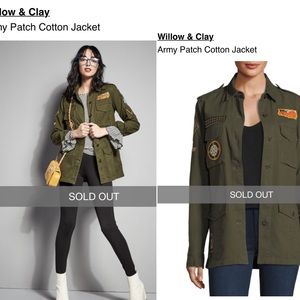 ⭐️⭐️soldout⭐️⭐️⭐️ Willow and Clay Army Jacket💕